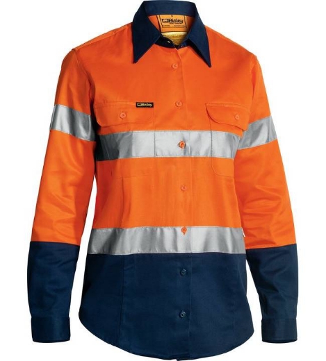 Picture of Bisley,Women's Taped Hi Vis Drill Shirt